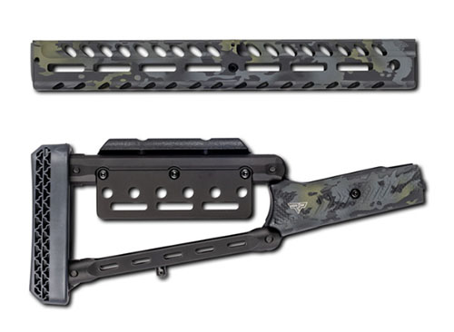 Rossi 92 Heritage Citadel Lever Stock Set (Black Multicam) tarjoaa kevyen, säänkestävän ja säädettävän rakenteen, joka sopii Rossi 92 ja Citadel Levtac kiväreihin.